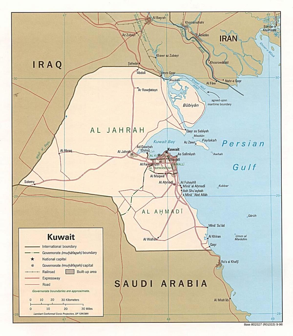mapa safat kuvajt
