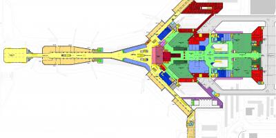 Kuvajt international airport terminal mapu